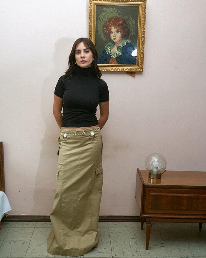 Pollera Utility Beige - Imagen 2