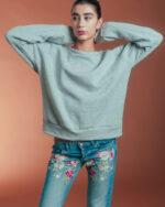 Hoodie Kitten Gris - Imagen 2