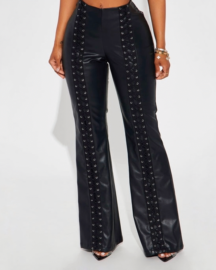 Pant Eco Cuero Tiras - Imagen 1