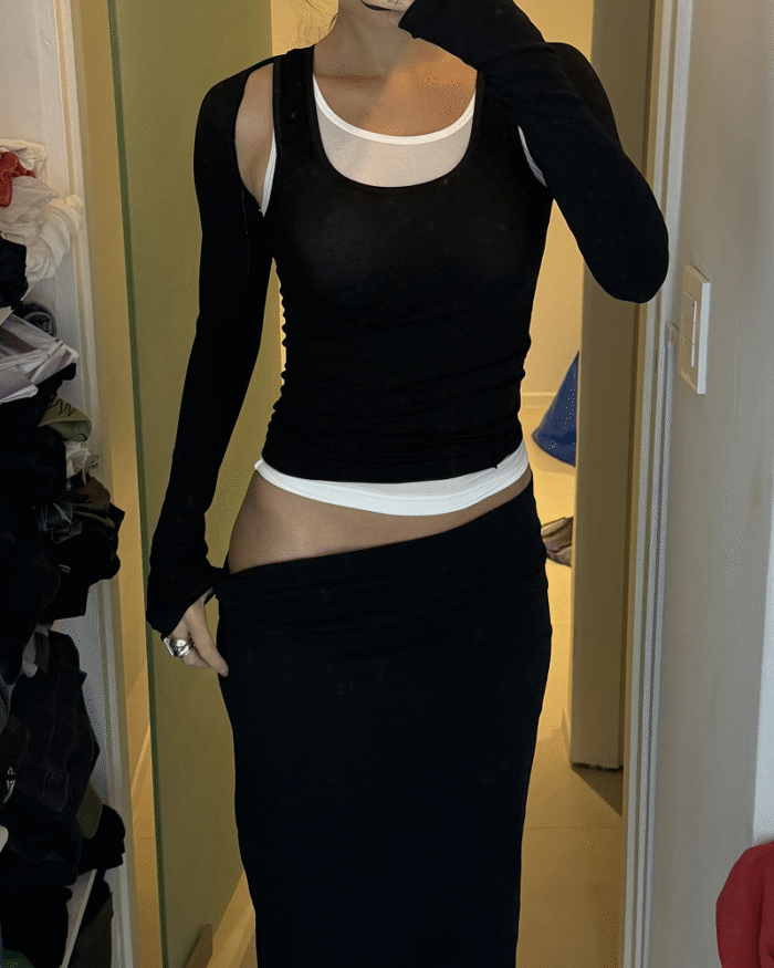 Falda Midi Negra - Imagen 3