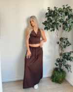 Falda Larga Marron